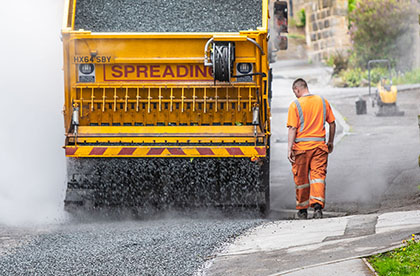 Road surface replacement company Burnley